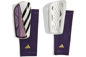 adidas Unisex-Adult Tiro League Soccer Shin Guards, Aurora Plum/White/Gold Metallic/Black, Medium