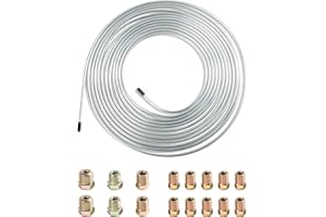 iolory 25 Feet Car Brake Line Kit,Automotive Accessories 3/16 Brake Line Kit,Brake Line Repair Kit with Inverted Flare Brake 