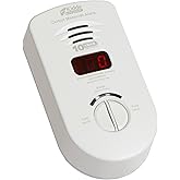 Kidde Carbon Monoxide Detector, Plug In Wall with 10-Year Battery Backup, Digital LED Display, Test-Hush Button