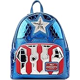 Loungefly: Marvel Shine Captain America Cosplay Mini Backpack - Confidential