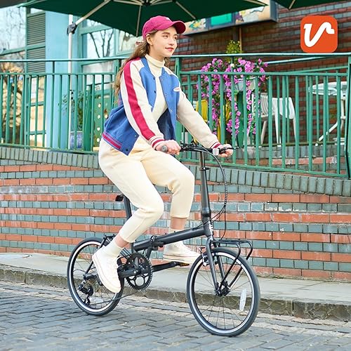 Viribus Folding Bike for Adult, 20 Inch Folding Bicycle, Speed