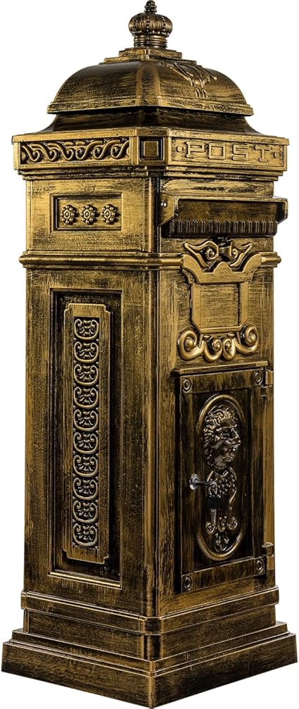 Antiker Englischer Standbriefkasten Rostfreies Aluminium Hohe 102 5 Cm Farbe Messing Amazon De Baumarkt