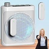 Voice Amplifier with Magnetic Wireless Lavalier Lapel Microphone for Teachers, Portable Bluetooth Speaker with 2pcs Clip-On Microphones,Mini Megaphone Speaker PA System for Classroom/Yoga/Meeting