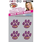 LSU Tigers Glitter temporary face tattoos-LSU bling face decals-4 pack