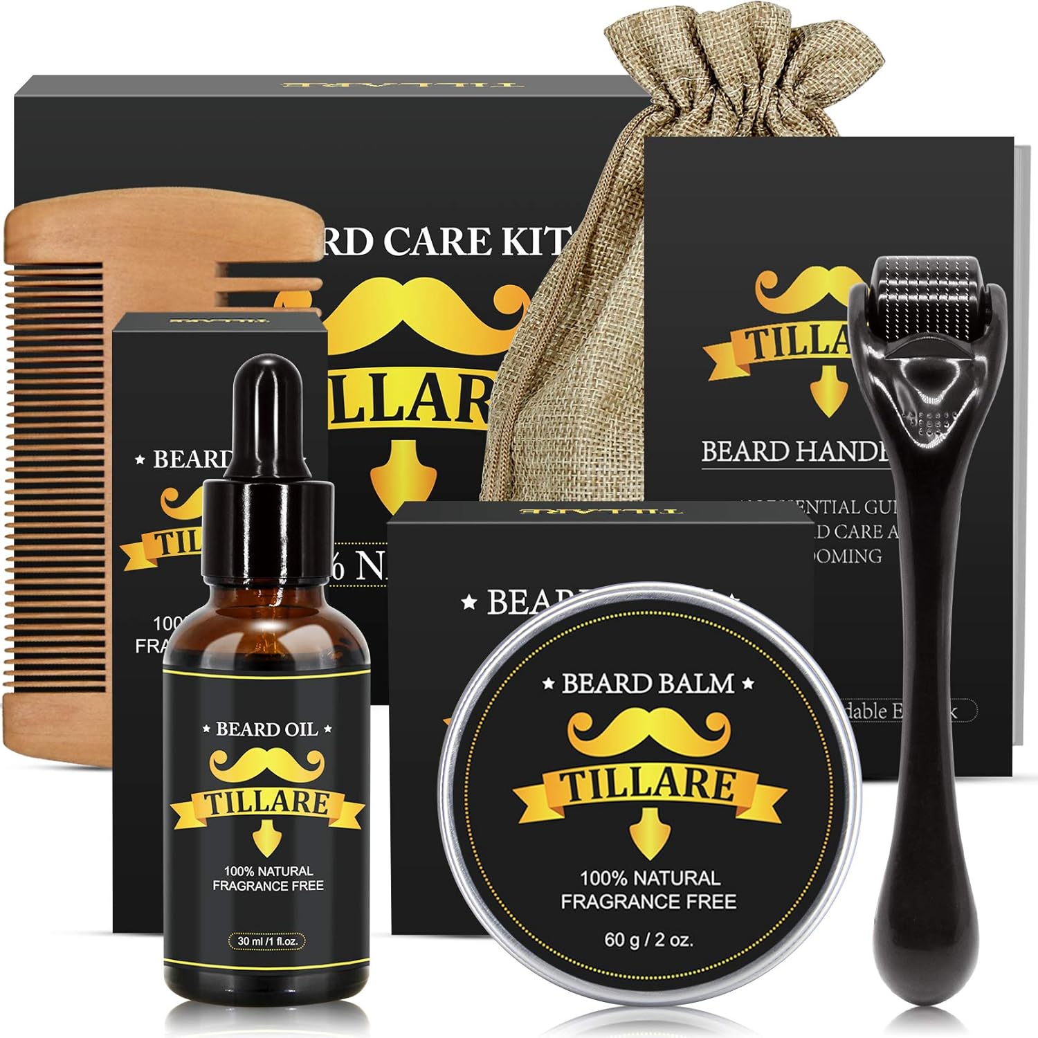 organic beard grooming kit