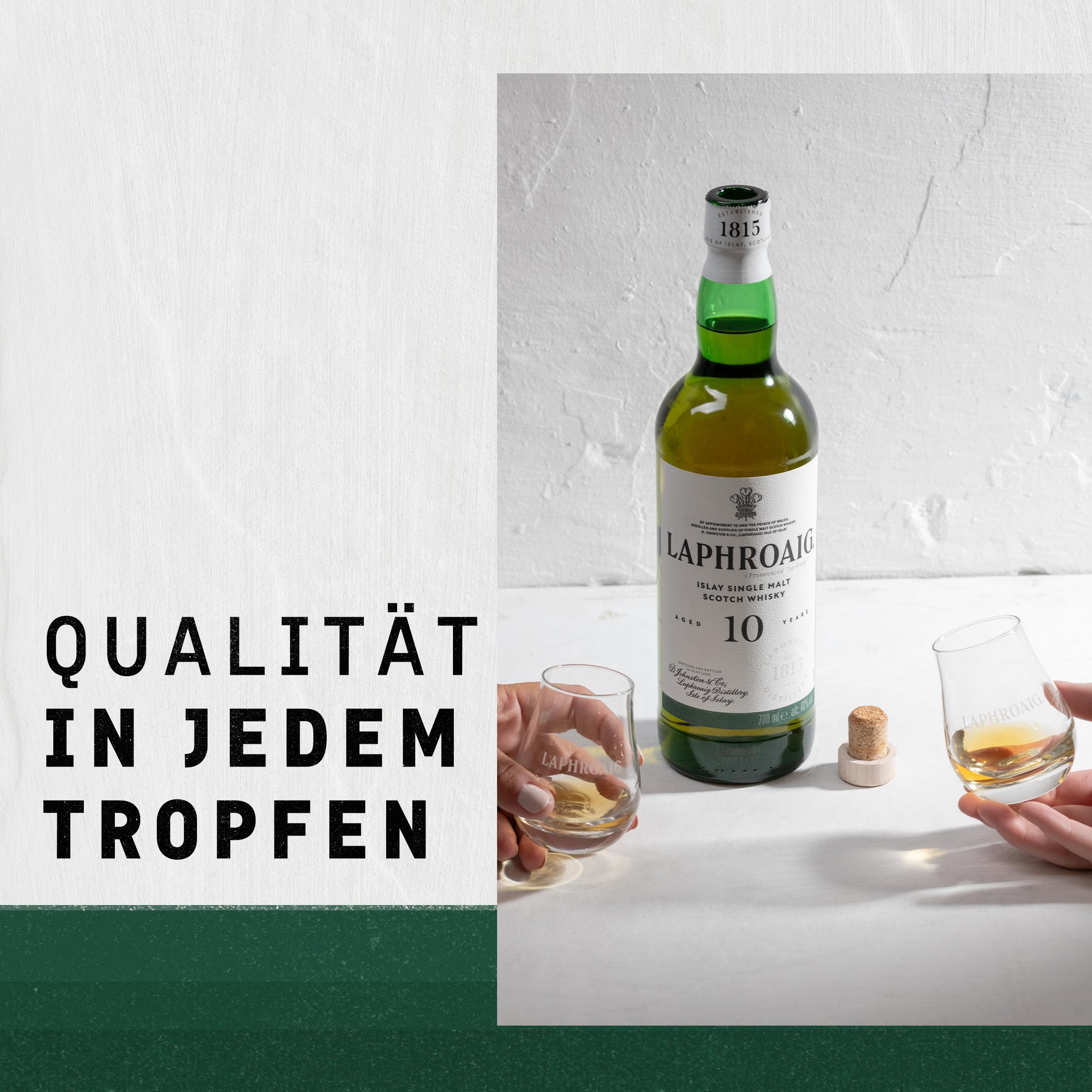 Laphroaig 10 Jahre | Islay Single Malt Scotch Whisky | mit Geschenkverpackung | einzigartig rauchig-torfiger Geschmack | 40% Vol | 1 x 0,7l 5