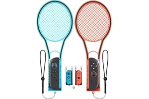 FYOUNG Tennis Racket for Nintendo Switch 2 Joy Cons, Hand Grips Compatible with Switch 2/OLED/Switch 1 Handle Grip Holder for