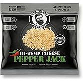 Bearded Butchers High-Temp Pepper Jack Cheese 1 lbs &ndash; Shelf-Stable 1/4" Cubes for Up to 10 lbs of Meat, 400&deg;F High-Temperature Cheese &ndash; Ideal for Sausage Making, Brats, Snack Sticks, Burgers, and More