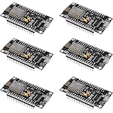 ACEIRMC ESP8266 Serial Wireless Module ESP-12E CH340 NodeMcu V3 Lua WiFi Internet of Things New Version Development Board Compatible with Arduino IDE/MicroPython (6pcs)