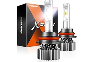 SEALIGHT HB5/9007 LED Bulbs, 8X Brightness Light Bulbs, 9007 Driving Light, 6000k White, Plug-N-Play, Pack of 2