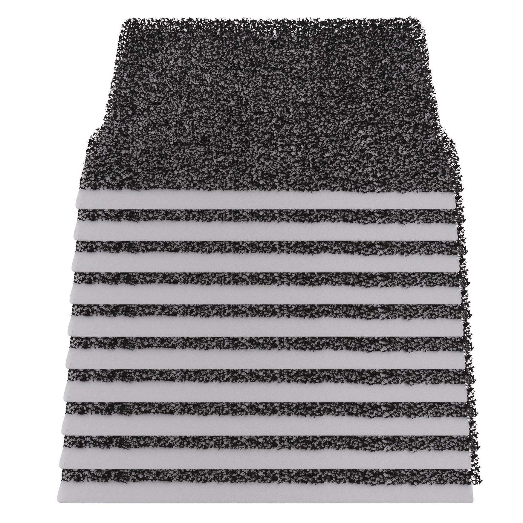 LTWHOME Carbon Pads and Wool Pads Kit Fits for Blagdon Midi-Pond Filter (Pack of 20)