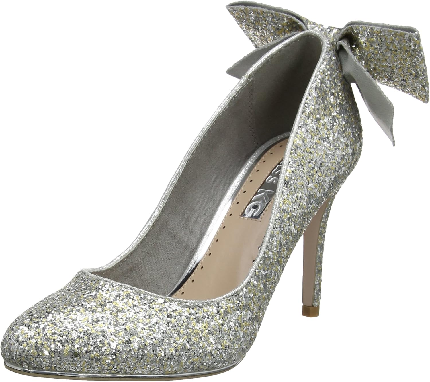 miss kg silver heels