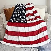 Sviuse American Flag Blanket, Twin Size USA Throw Blanket, American Gifts Blanket for Adults Patriotic Individuals Bed Couch Chair Camping Living Room Office 60x80 inches