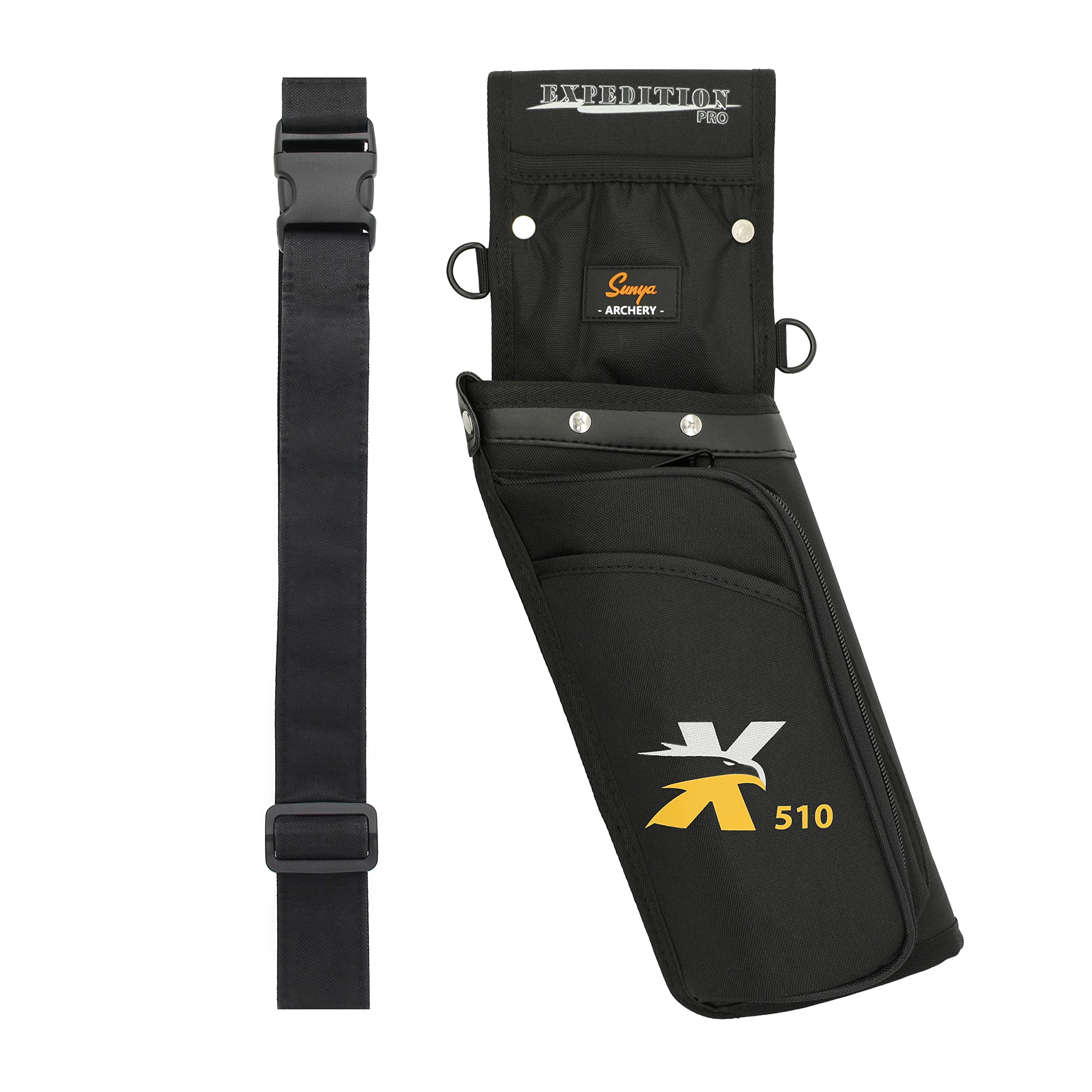 Photo 1 of SUNYA Arrow Quiver, Hip Quiver for Compound Bow and Recurve Bow. Bow Quiver for Arrows. Field Archery Quiver - 3 Arrow Holder Slot