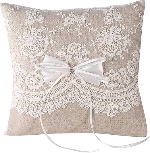 Amazon Com Betaulife Ring Bearer Pillow Ring Bearer Cushion