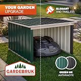 Gardebruk Robot Lawnmower Garage 89x90x54cm Metal Shed Anthracite view 8