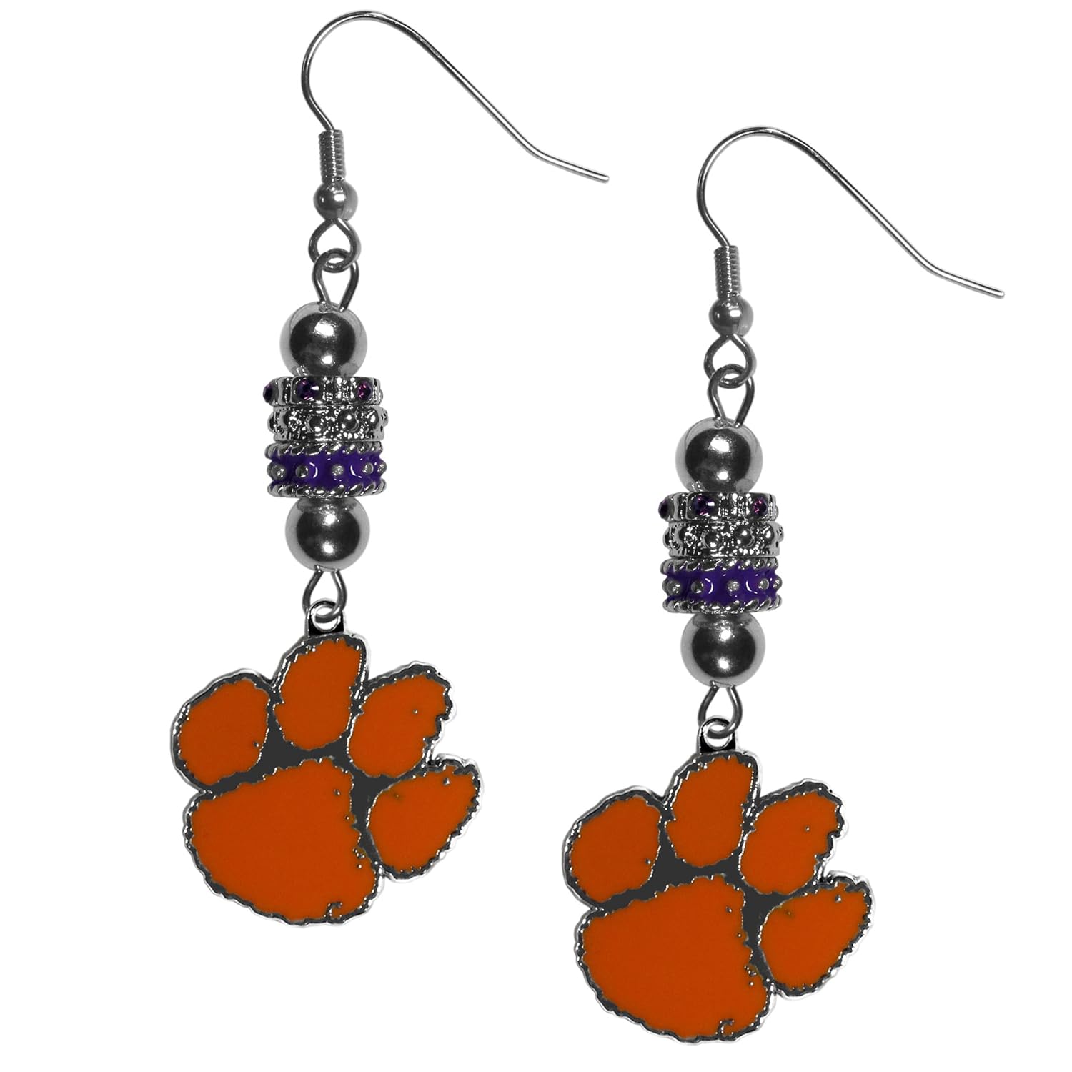 Siskiyou NCAA Womens Euro Bead Earrings