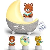 Move2Play, Dozi Sound Machine | Cute Sleep Toy + Sound Machine | 3+ Hrs Thoughtfully Made Bedtime Content | Moonlight Night Light with Changing Colors | Gentle OK-to-Wake Wake-Up