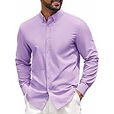 COOFANDY Men's Long Sleeve Regular Fit Button Down Oxford Shirt