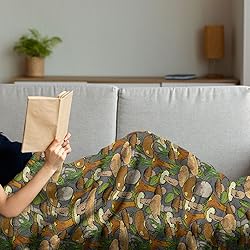 Ambesonne Woodland Throw Blanket, Cartoonish