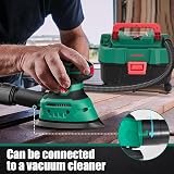 HYCHIKA 140W Detail Mouse Sander 13000 OPM Dust Collection 12 Sheets Wood Rust view 4
