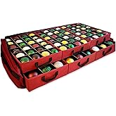 612 Vermont Flat Under Bed Ornament Storage Holds 108 Ornaments, 72 – 3” and 36 – 4” Ornaments (SB-40060-VT)