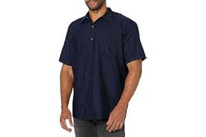 Red Kap Men's Industrial Work Shirt, Regular Fit, Short Sleeve