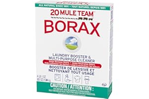 20 Mule Team Borax, Detergent Booster and Multi-Purpose Household Cleaner, 1.84Kg, Pack of 1