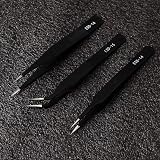 ZHIYE Precision ESD Anti-Static Tweezers 7-Piece Stainless Set Electronics view 6