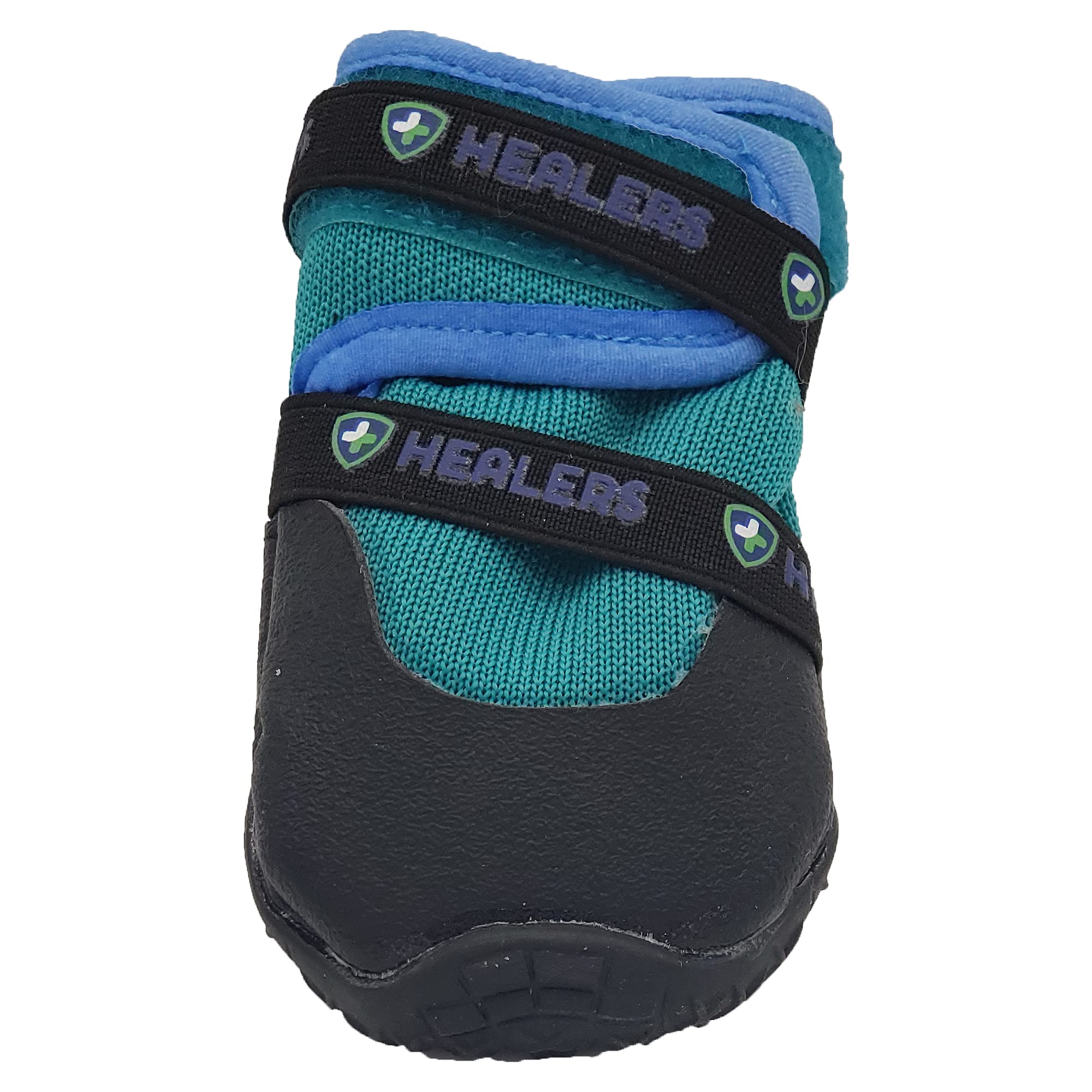 Healers Urban Walker III Waterproof Dog Boots, Paw Protection for Active Dogs, Non Slip Sole and Reflective Band for Night Visibility, 1 Pair Large/Medium Teal