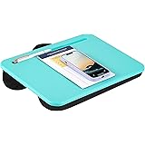 LAPGEAR Compact Lap Desk - Aqua Sky - Fits up to 15 Inch Laptops - Style No. 43109