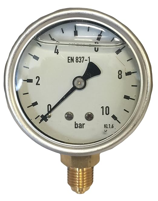 tube Ressort Manomètre en 837–1 – bördelgehäuse 63 mm Acier ...