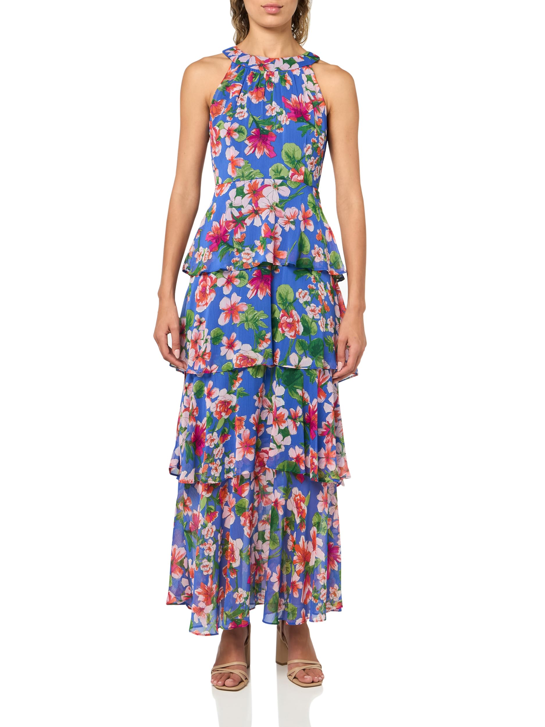 Tommy Hilfiger Women’s Dresses Maxi,Deep Ultramarine Multi,2