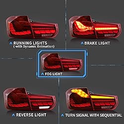 VLAND OLED Tail Lights Compatible with BMW 3-Series