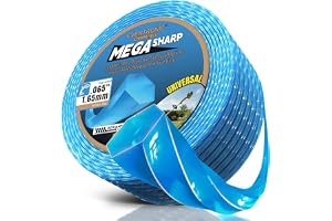 0.065" Weed Eater String, 340FT Hexagonal String Trimmer Line | Heavy Duty Weed Trimmer Line, Universal Replacement String for Cordless Gas Trimmers, Professional High Efficiency Cutting