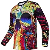 Men's Mountain Bike Jersey Long Sleeve MTB Off-Road Motocross Jersey Quick Dry Downhill&Motocross Shirts