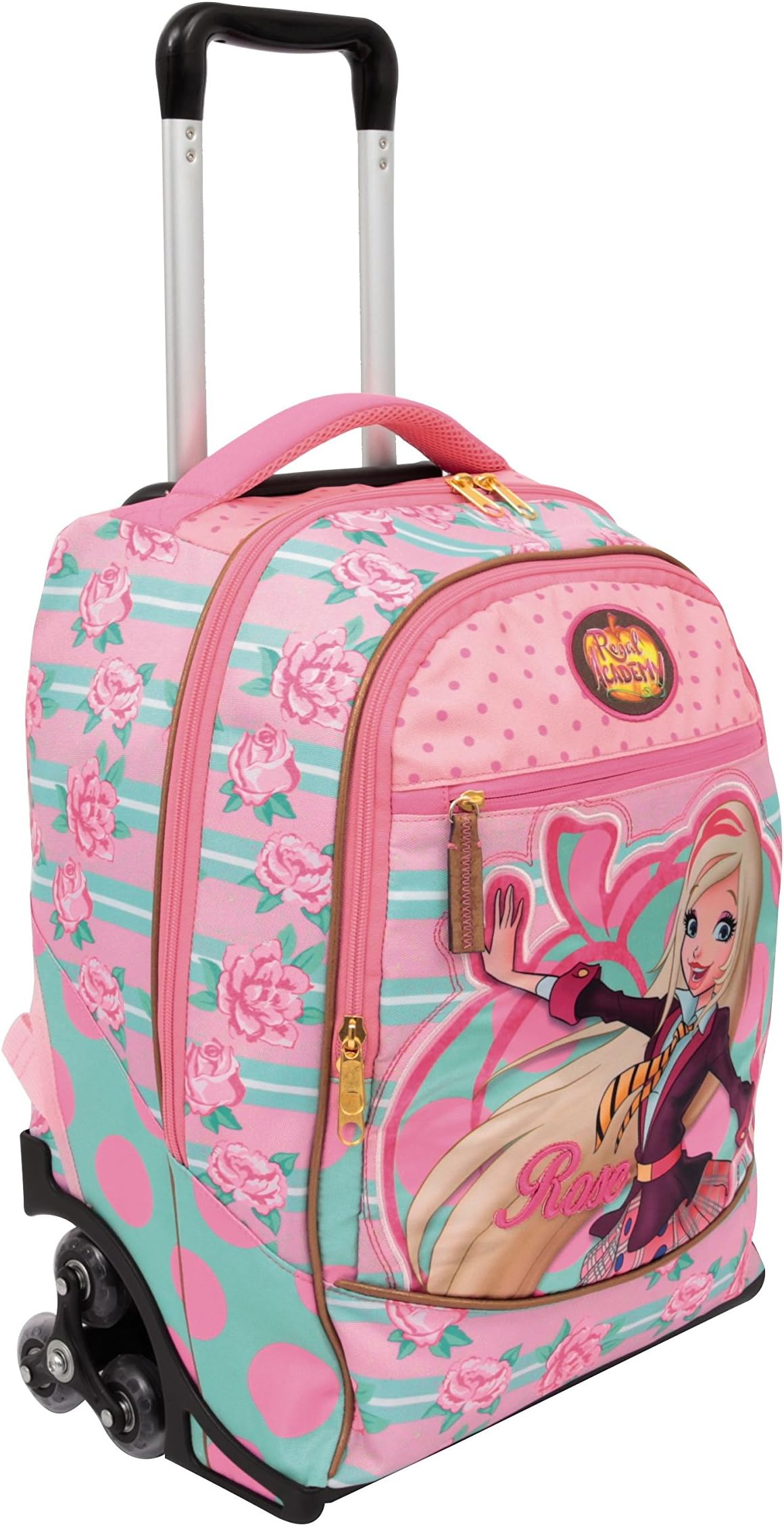 Auguri Preziosi Preziosi - Regal Academy Zaino Trolley 3 Ruote Con Gadget Incluso, Collezione 2017/18 Children's Backpack, Black (Nero)
