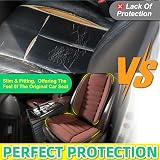 kingphenix Car Seat Cushion with Back Support Pillow Brown Memory Foam view 8