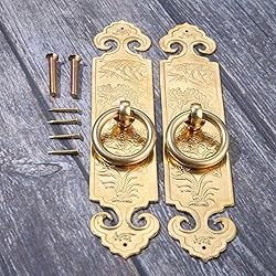 Antique Ring Pull with Plate, Yetaha 2PCS
