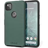 Crave Pixel 4a Case, Dual Guard Protection Series Case for Google Pixel 4a - Forest Green
