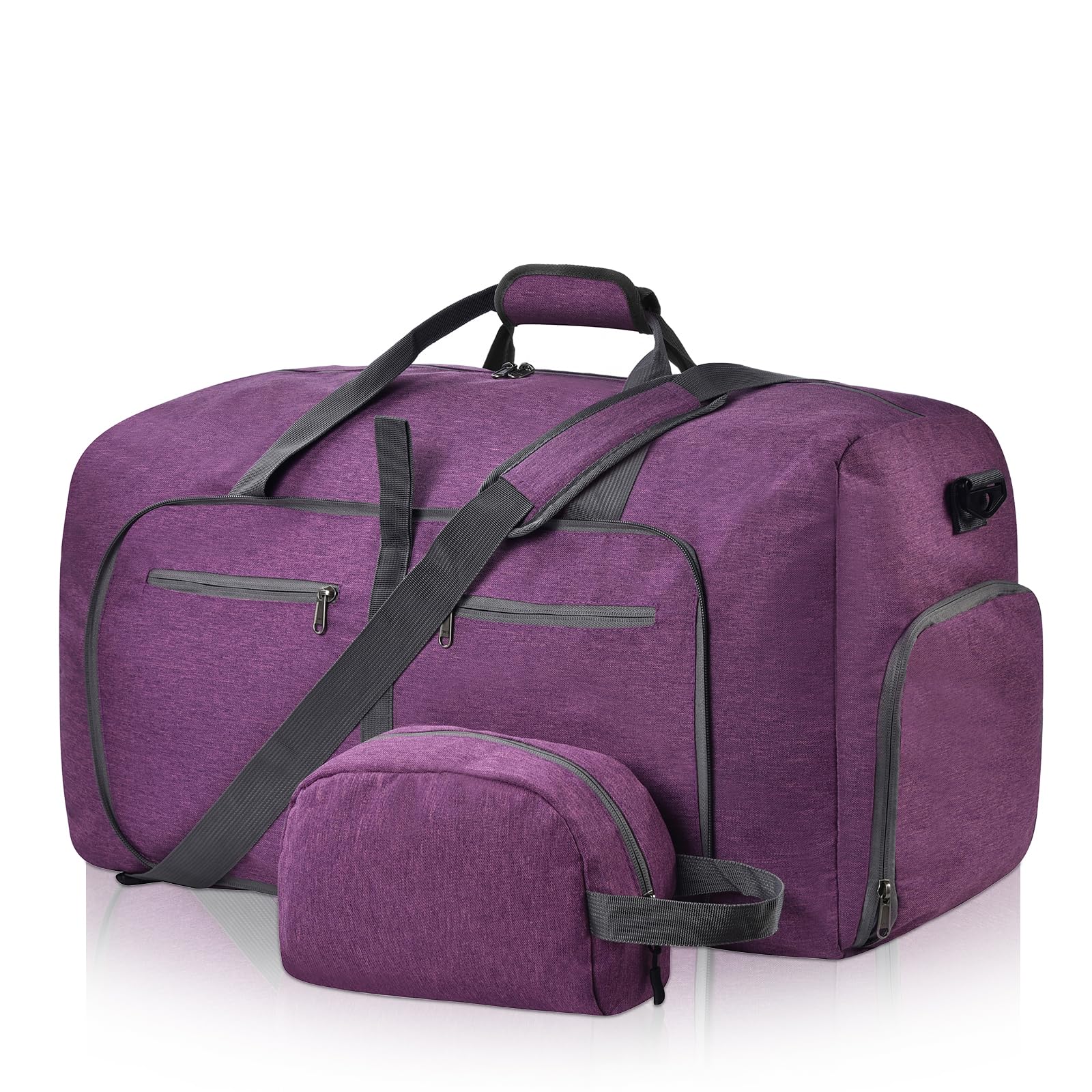 Waterproof Duffel Bag with Shoe Compartment & Backpack Straps