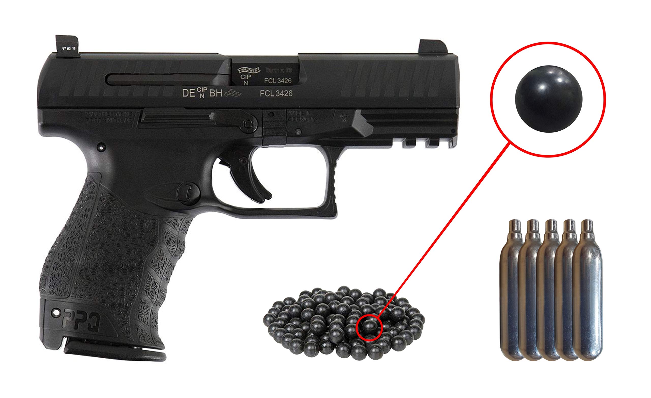 T4E .43cal Walther PPQ LE Paintball Pistol Law Enforcement Trainer with