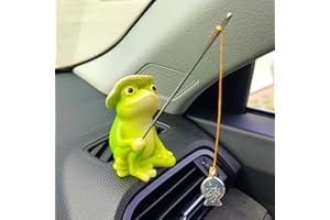 MOTANEY Cute Fishing Car Ornaments for Dashboard, Swinging Fish Car Dashboard Decor, Fun Car Decoration for Dash Car Accessories for Anglers, Home Garden Decor