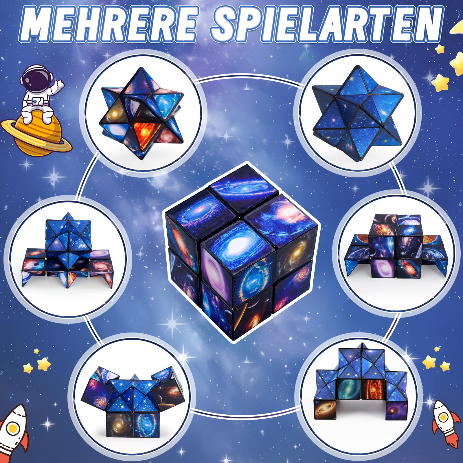 Spielzeug ab 7-8-9-10-11 Jahre Junge: Geschenke für 6-12 Jährige Jungen Mädchen Infinity Cube Zauberwurfel Spiele ab 8 9 10 Jahre Junge Geschenkideen Anti Stress Würfel IQ Puzzle für Kinder Erwachsene 2