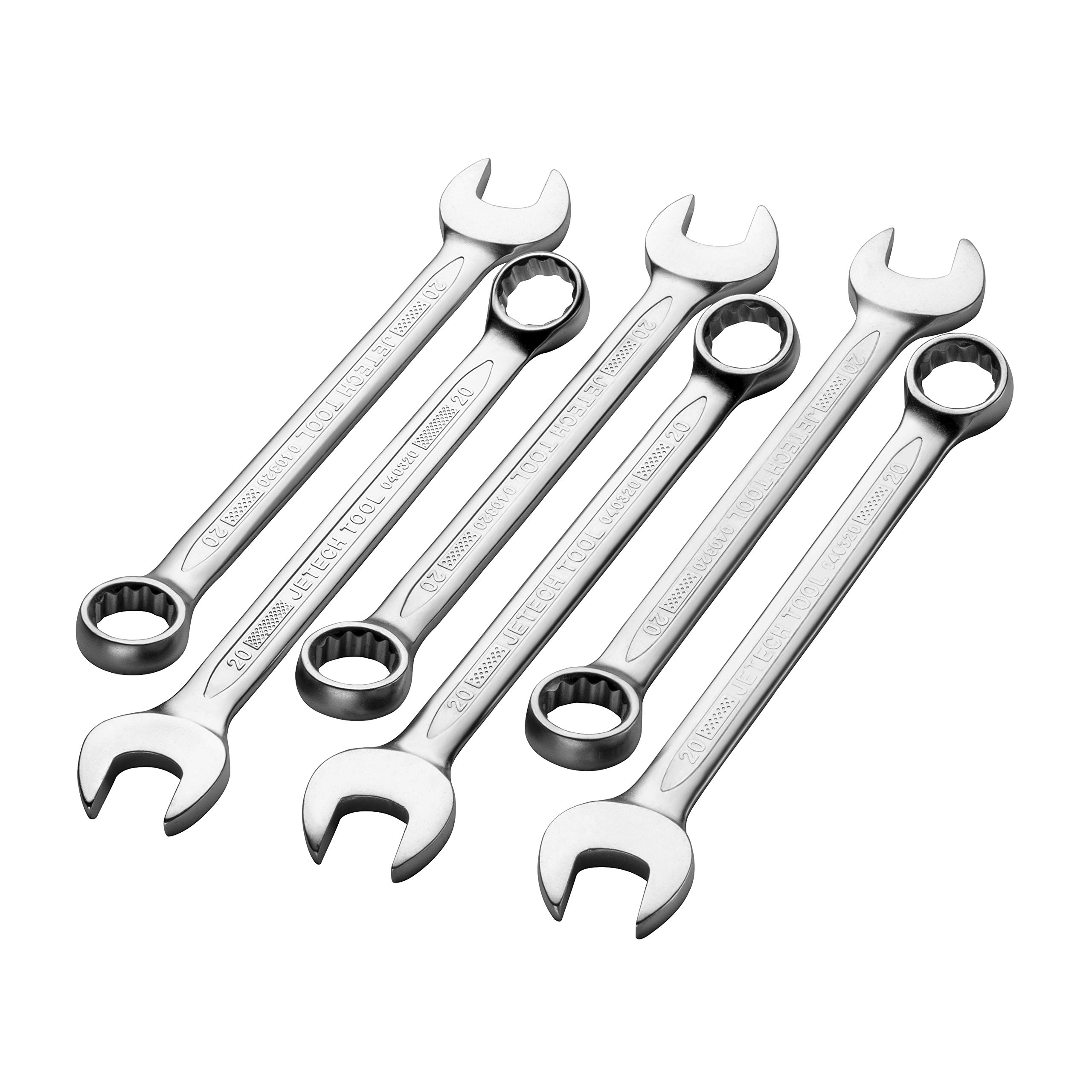 20Mm Combination Wrench Industrial Grade Spanners With 12-Point Design 15-Degree Offset, Made With Durable Chrome Vanadium SteelBlasted Finish, Forged, Heat-Treated, Metric