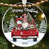 SUCHAGIFT Gnome Christmas Ornaments, Gnome Ornaments for Christmas Tree - Gnomes Gifts for Women, Men, Lovers - Acrylic Xmas Ornament 2025