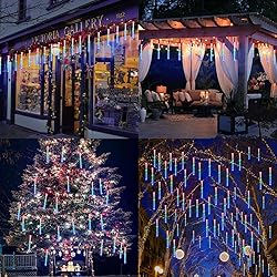 JJGoo 【2 Pack】 Christmas Lights Meteor Shower