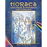 Amazon.com: Adult coloring books: The Fairy World of Unicorns: coloring ...