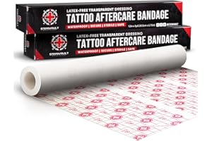 Sterivault Tattoo Aftercare Bandage - 12" Wide x 3 yd - Veteran Owned - Waterproof Bandages - Tattoo Wrap - Tattoo Second Skin Cover - Large Tattoo Cover