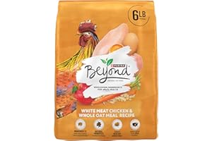 Purina Beyond Natural Dry Cat Food Wholesome Ingredients for Whole Health White Meat Chicken and Whole Oat Meal Recipe - 6 lb. Bag